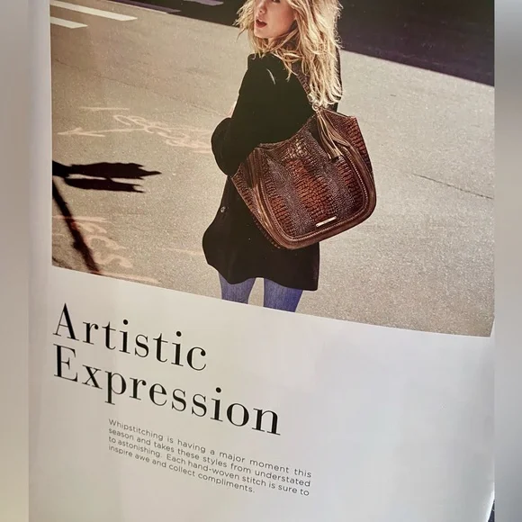 🚫SOLD🚫5⭐️Seller! Brahmin TOFFEE ROCKDALE THELMA X-L Shoulder Bag/Tote - Picture 2 of 16